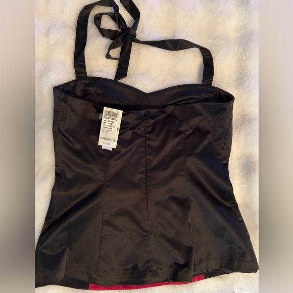 NWT Arden B Very Berry Silk Corset Top Size Small - Picture 3 of 10
